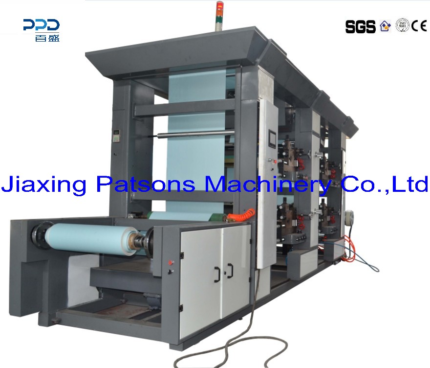 Roll to roll flexo printing machine