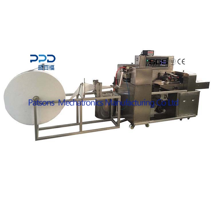 3 Side Airline Refreshing Wet Wipes Packaging Machine 